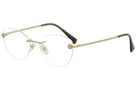 new versace gold frames|versace rimless eyeglass frames.